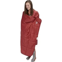 Kelty Bestie Blanket | Infinite Mountain/Garnet Red -Kelty BestieBlanket infinateMtn canyonBrn feature1 KL17