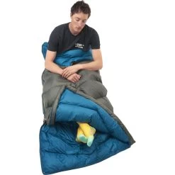 Kelty Galactic 30 Dridown Long Sleeping Bag | Gray/Blue -Kelty KL18 GalacticLong Feature03