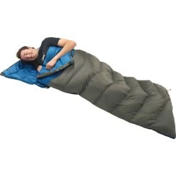 Kelty Galactic 30 Dridown Long Sleeping Bag | Gray/Blue -Kelty KL18 GalacticLong Feature04