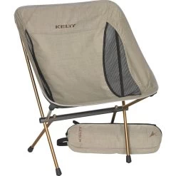 Kelty Linger Low-Back Chair | Heathered Tundra/Ano Copper