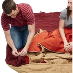 Kelty Shindig Blanket | Canyon Brown/Garnet Red/Lava -Kelty ShindigBlanket canyonBrn lava feature6 KL17