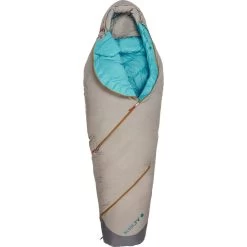 Kelty Sine 20F/EN 27F 800 Dridown Women's Sleeping Bag | Tan -Kelty Sine 20W tan open KL17