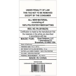 Kelty Cordavan Blanket - Gingerbread/Triangles -Kelty kelty cordavan blanket gingerbread triangles 124