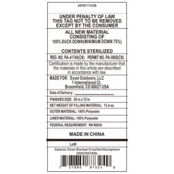 Kelty Galactic Down Blanket -Kelty kelty galactic down blanket 139