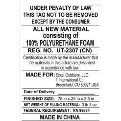 Kelty Galactic Self Inflating Rectangular Sleeping Pad -Kelty kelty galactic self inflating rectangular sleeping pad 98